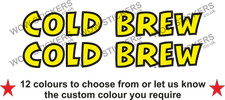 2 x Cold Brew Stickers decals