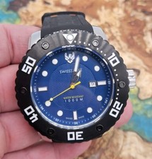 Swiss Eagle Mens Swiss Eagle Abyss Watch SE-9073-0B, 1000m Dive Watch. 
