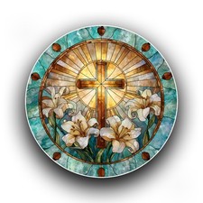 Easter Crucifix Cross Lily