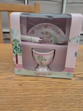 Egg Cup, Plate & Spoon Set