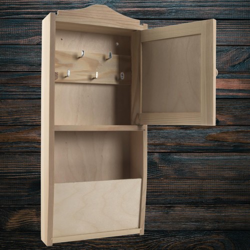 Hanging wooden key cabinet - hanging,
