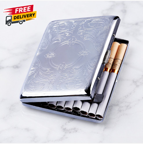 Metal cigarette case retro - metal,