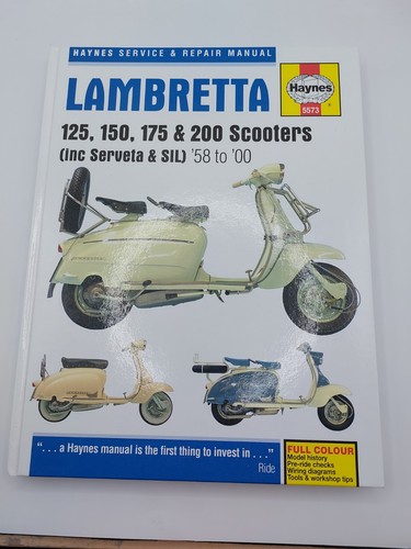 Haynes lambretta manual 125 - lambretta,