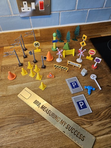 Toy road signs bundle - road,