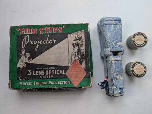 Vintage film strips projector - vintage,