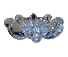 Vannes Glass Bowl Dish Heavy Clear Art Decorative Home Collectable Vintage 