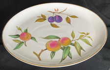 Vintage 1961 Royal Worcester 'Evesham' Oval Serving / Meat Platter 29½cm × 23½cm