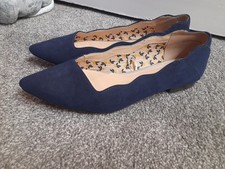 Navy Flat Shoes Size UK 6