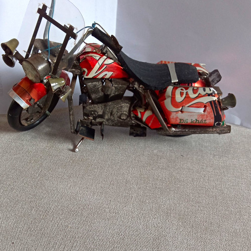 Handmade metal motorbike - handmade,