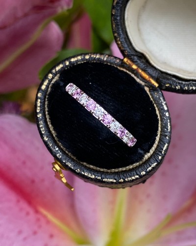 Pink sapphire and - and, diamond