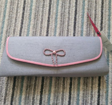 Jacques Vert  Grey Pink Clutch