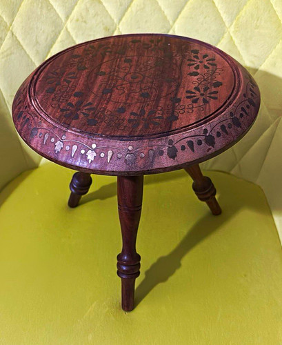 Vintage indian brass inlay - indian,