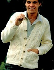 97 MANS ARAN CARDIGAN JACKET