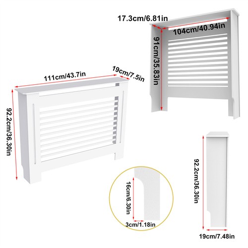 100cm tall radiator cover - tall,