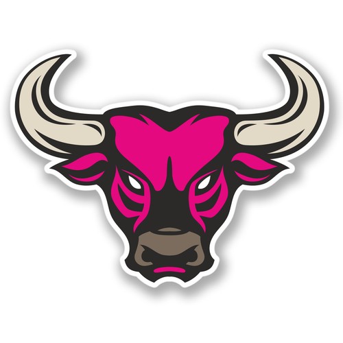 Bull head sticker car - x,