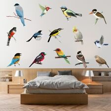 14pcs Birds Magpies Wall