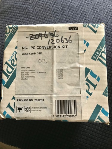 Ideal lpg conversion kit - conversion,