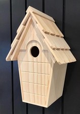 Wooden Wall Hanging Garden Bird House hotel nest box for nesting Fully assembled