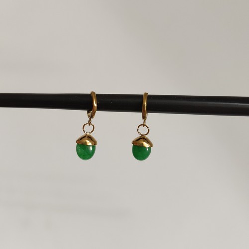 Gold plated round - round, hoop