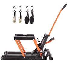 Motorcycle Hydraulic Pump Jack 1500 LBS Motorbike Lifting Stand ATV Lift Jack
