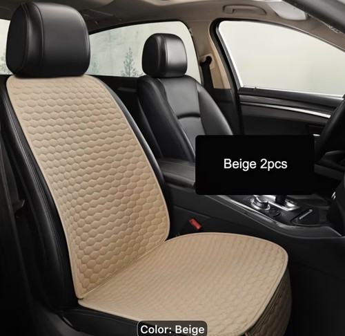 2pcs cream car seat - 2pcs,