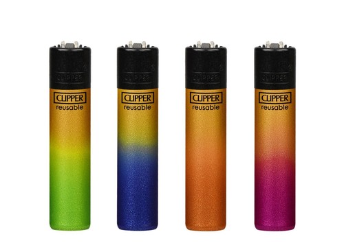 Gold colour gradient clipper - gold,