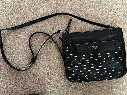 Fossil crossbody black - fossil, leather