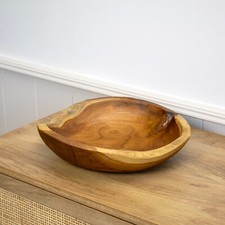 Teak Root Round Bowl 30cm