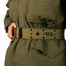 WW2 US Olive Pistol Belt - Repro American Army Uniform Soldier Military USA New