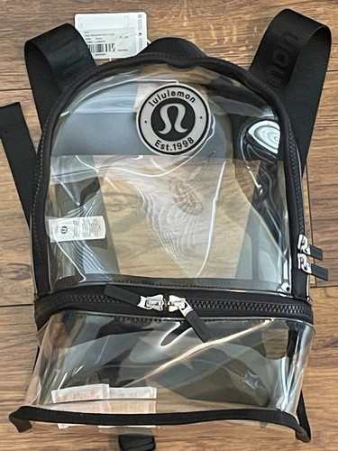 Nwt lululemon clear back pack - nwt,