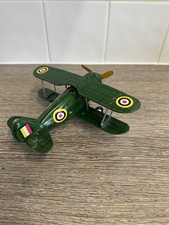 Curtiss Bi Plane Tin Toy No key 