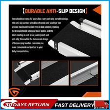 Wheelchair Ramps PAIR Telescopic Car Threshold for Loading over Car Bumpers