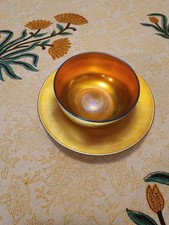 Steuben Gold Aurene Finger