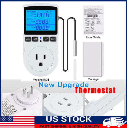 Plug digital thermostat - digital,