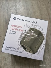 NEW*SEALED*MOTOROLA ROKR 300*PORTABLE BLUETOOTH SPEAKER WATERPROOF*GREEN