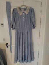 Dale Tyron Kanga Dress Vintage Women's UK Size 12 Blue