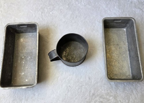 Vintage primitive tin lot - primitive, 2