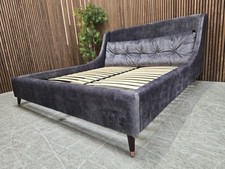 Designer Label Raul Super King-Size Bed Frame In Armour Velvet RRP-£1775