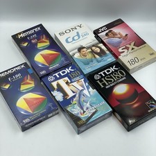 6 x VHS Blank Video Cassette