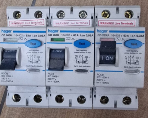 Hager rcd bs61008 - rcd, 63amp