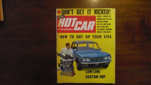 Hot car magazine july - magazine, 1968
