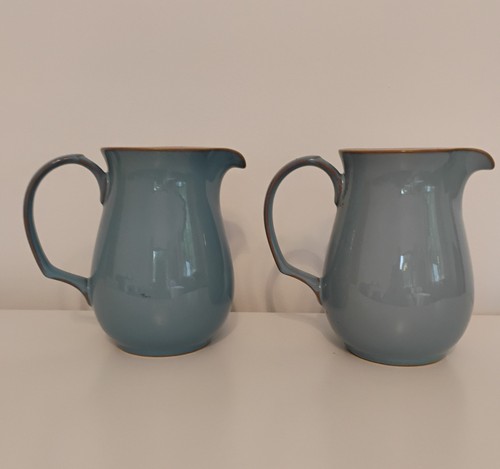 Denby colonial blue jugs - , x2