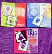 3 Iris Folding Craft Books, Festive, Celebrations & Winter Themes