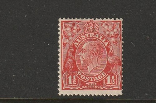 Stamps aust kgv 5d golden - kgv,