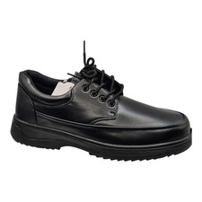 Memphis One Memory Foam Formal Shoes Leather Look Comfy Lace Up  Black Size 7-11