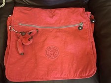 Kipling x LARGE Crossbody Messenger Bag Deep Rose Pink with Monkey