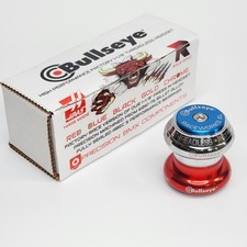 NEW - BULLSEYE BMX 1 1/8" RACEWORKS PRESS IN HEADSET - BLUE, RED & CHROME COLORS