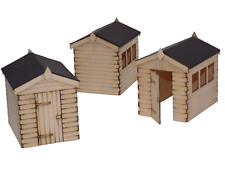 3 x garden sheds O gauge