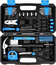 Tool Kit：Tool Set, Hand Tool Kit Box DIY for Men 62 Pieces, Home Repair DIY Tool