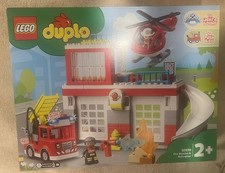 Lego duplo fire station - fire,